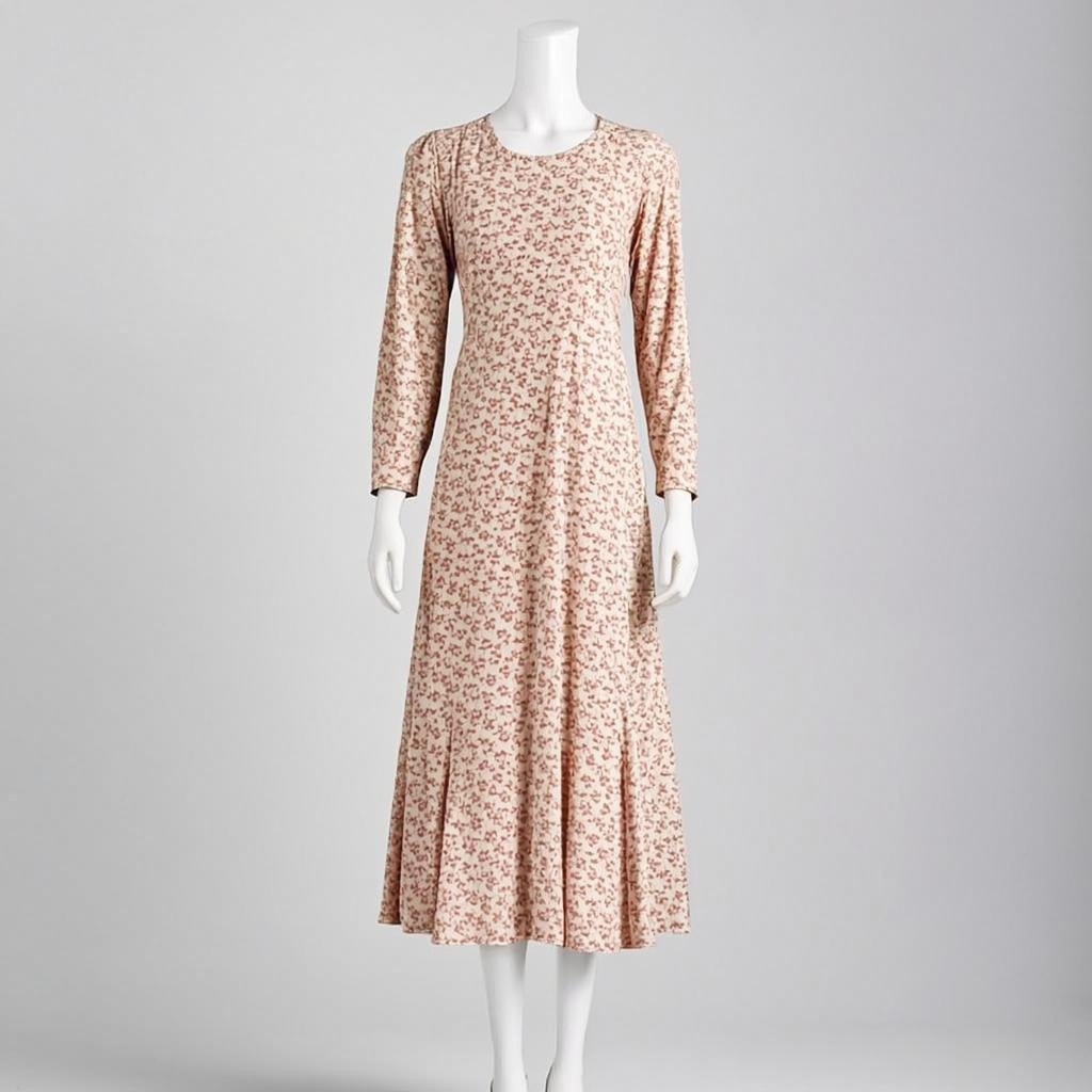 Floral Wrap Midi Dress
